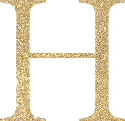 Alphabet H Gold Letter